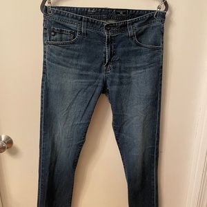 Ag Adriano Goldschmied Jeans - 32/30 (Hemmed) - Medium Dark